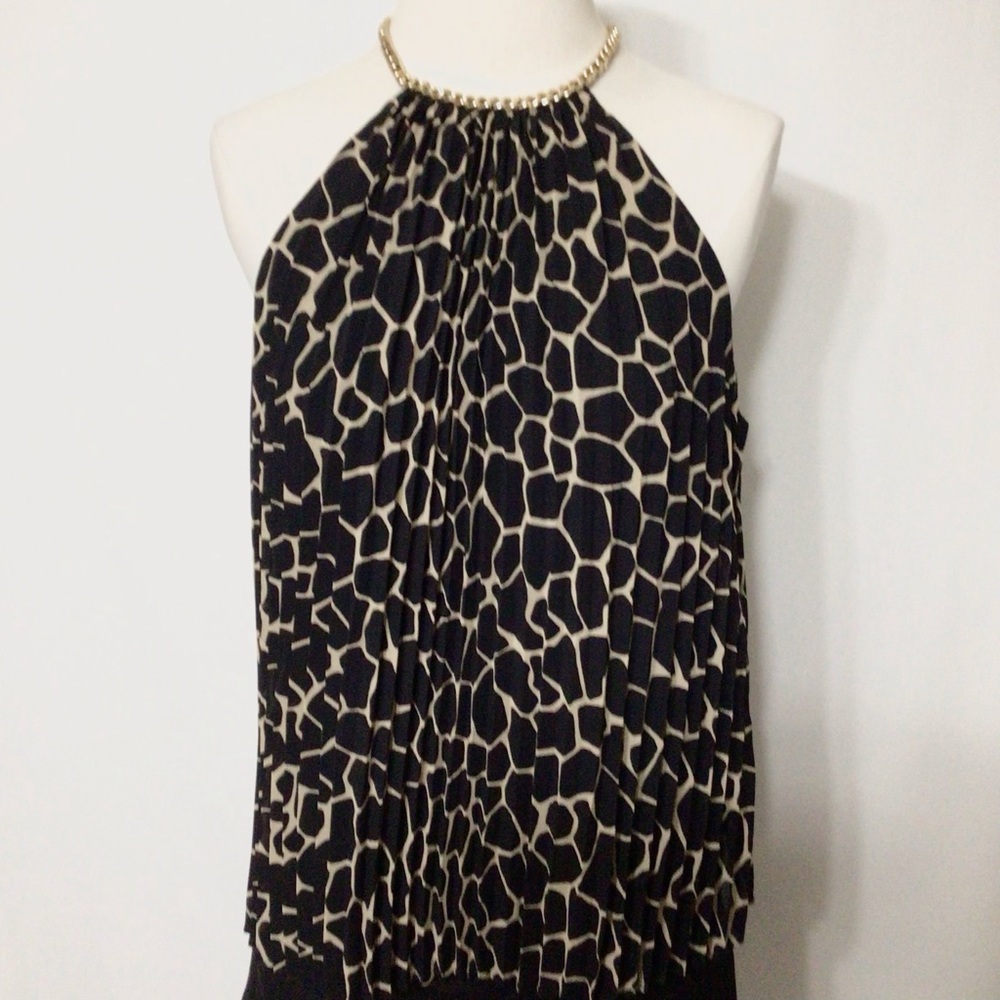 Michael Kor’s Pleated Chain Halter Neck Top
